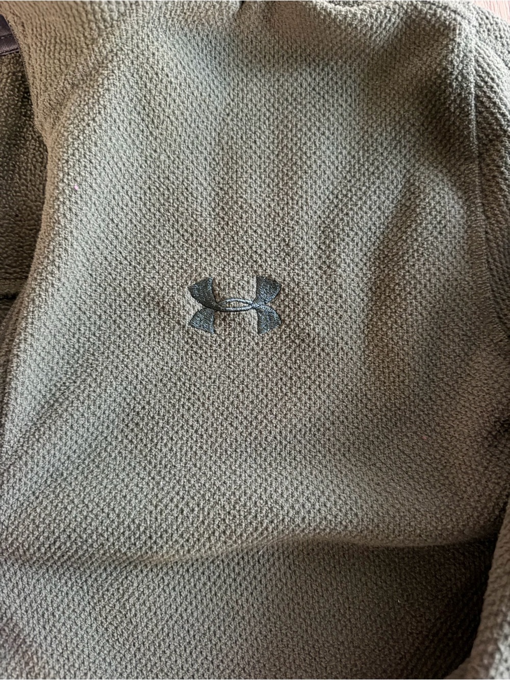 Army Green Under Armour quarter zip. Men’s XL - Picture 3 of 3